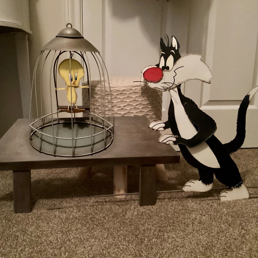 Vintage C. Jere Looney Tunes Layered Metal Wall Sculptures - Signed